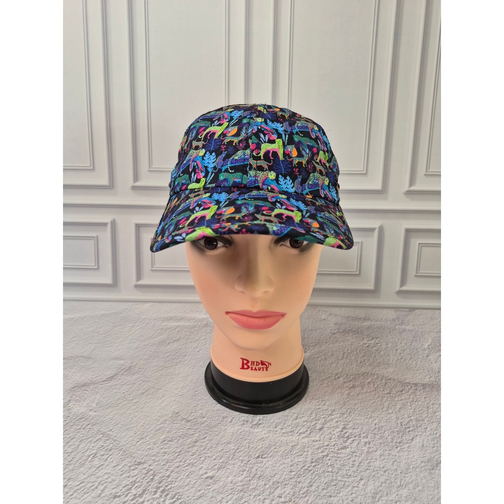 Sprints Womens Hat Performance Running Neon Jungle Leopard Night Jags Cap